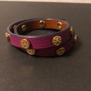 Tory Burch Leather Wrap Bracelet